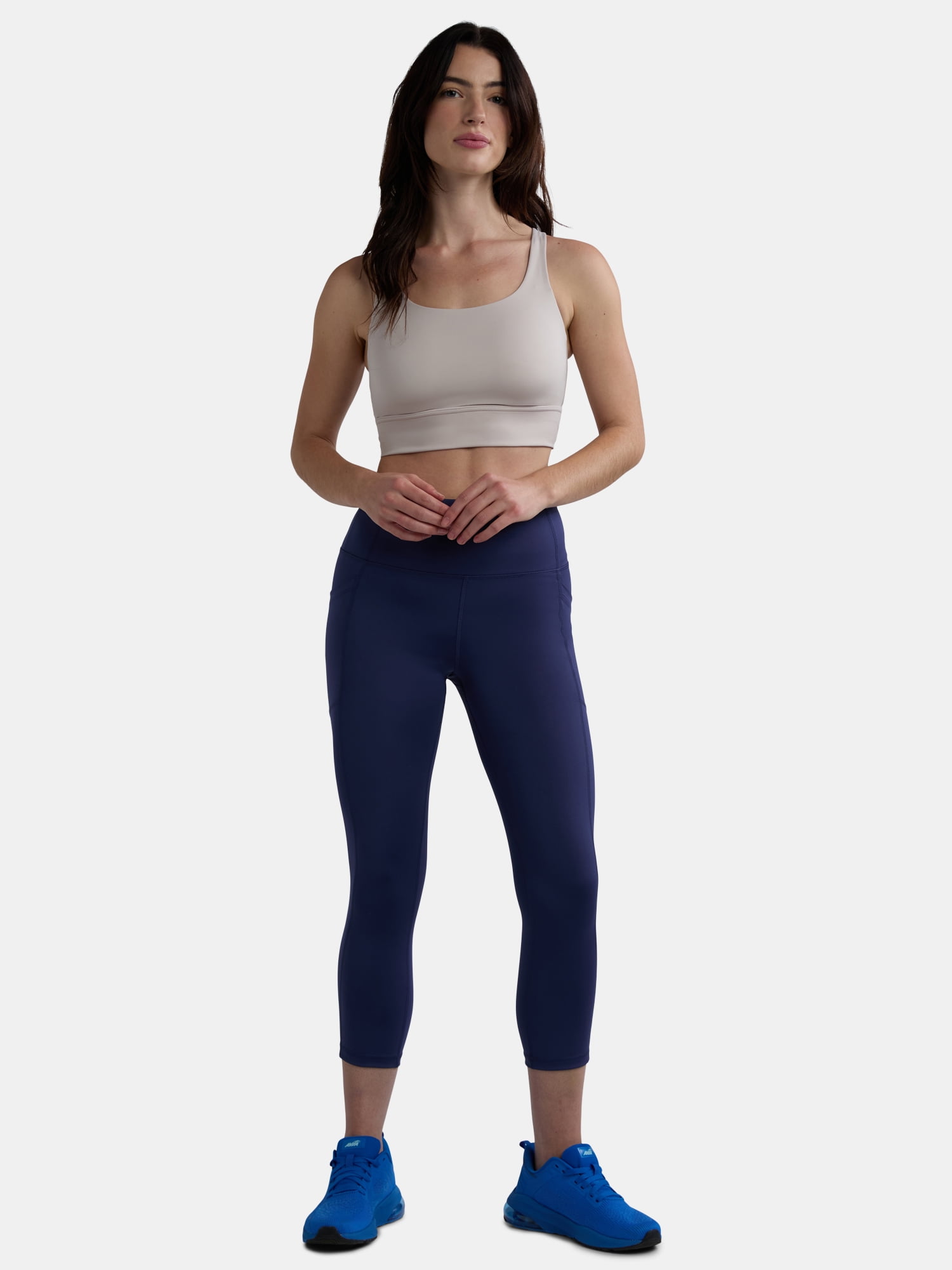 Avia Women's and Women's Plus Two-Strap High Impact Molded Cup Sports Bra, Sizes XS-4X