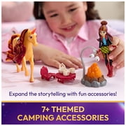 Unicorn Academy, Cinder's Campfire Set, Valentina Doll & Unicorn with Articulated Legs