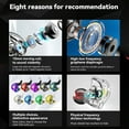 thumbnail image 1 of 3.5mm HIFI Wired Earphones Portable Earbud Electronics Headsets Stereo Sound Drivers Music Listening Devices Smartphone Computer Black Red, 1 of 8