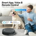 thumbnail image 3 of Rove Robot Vacuum Cleaner, 2000 Pa Strong Suction & 2600mAh Battery Life Robotic Sweeper with 600ML Dustbin, Automatic Self-Charging, Ideal for Pet Care, Hard Floor and Low Pile Carpet, 3 of 7