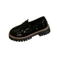 thumbnail image 4 of Xucatan Womens Loafers Comfortable Platform Penny Loafer Chunky Heel Business Casual Dress Shoes Fashion Patent Leather Women's Loafers & Slip-ons All Seasons Gift, 4 of 9