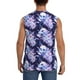 thumbnail image 4 of Fotbe blue starry sky Skull flower Men's Camiseta sin Mangas Estampada para Hombres, Playera Casual para Gimnasio, Entrenamiento, Playa-XX-Large, 4 of 7