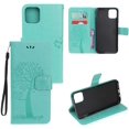 thumbnail image 2 of ORUYROP iPhone 11 Wallet Case, iPhone 11 2019 Case, Owl Tree Pattern Premium PU Leather Wallet Case with Wrist Strap Flip Case Cover (iPhone 11, Green), 2 of 7