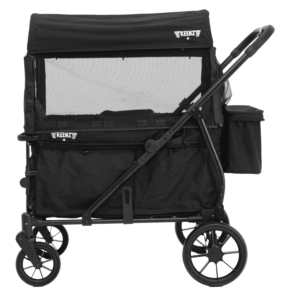 Keenz VIVA 2-Passenger Stroller Wagon – Compact Power for City Life | Black