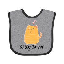 Inktastic Kitty Lover Orange Tabby Cat Girls Baby Bib