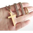 thumbnail image 2 of Cross Necklace For Men Boys Women 16-24 Inches Stainless Steel Cross Pendant Chain Religious Gift, 2 of 5