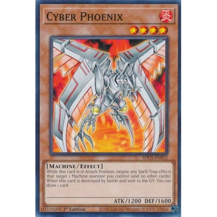YuGiOh Structure Deck: Cyber Strike Common Cyber Phoenix SDCS-EN012