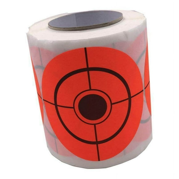 250pcs Paper Target Roll Florescent 2.5" Adhesive Shooting Archery Target Shooting Target Stickers