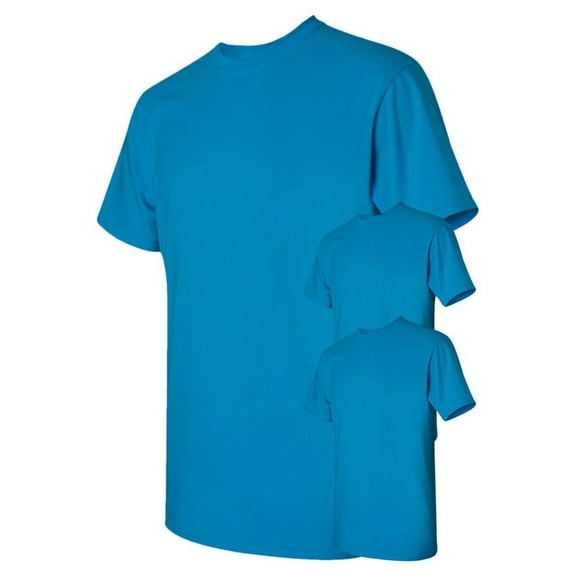 Gildan G500 Adult Heavy Cotton T-Shirt, Sapphire, 2X, Pack Of 3, Mens T-Shirts