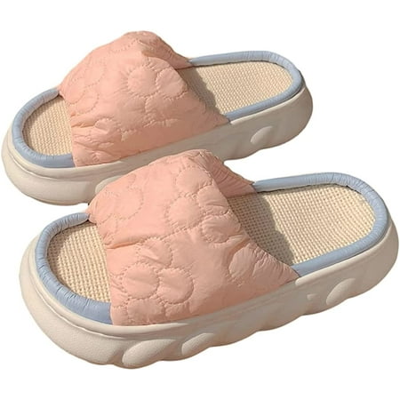 

CoCopeaunts Bubble Flower Slipper Soft Thick Slide Sandals Open Toe Non-slip Indoor Outdoor Slipper Summer Sweet Beach Sandals for Women