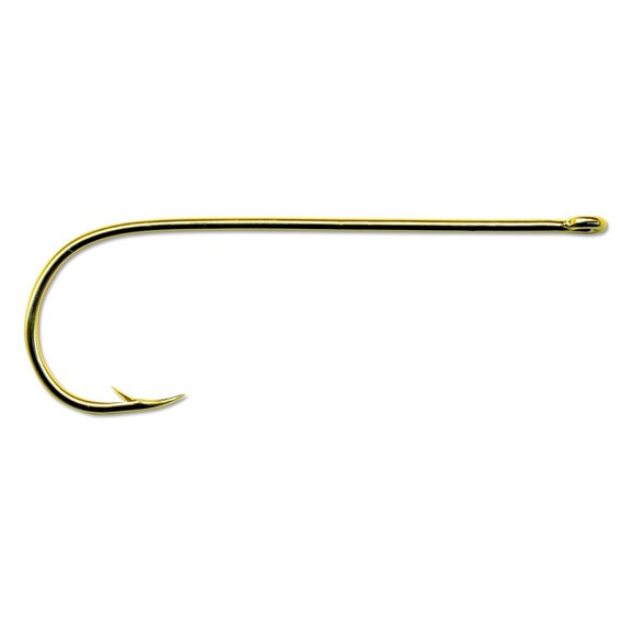 Mustad Poly Bag Hooks Gold Aberdeen 10 Per Carton - Size 1/0 Order 10 37363P-1/0