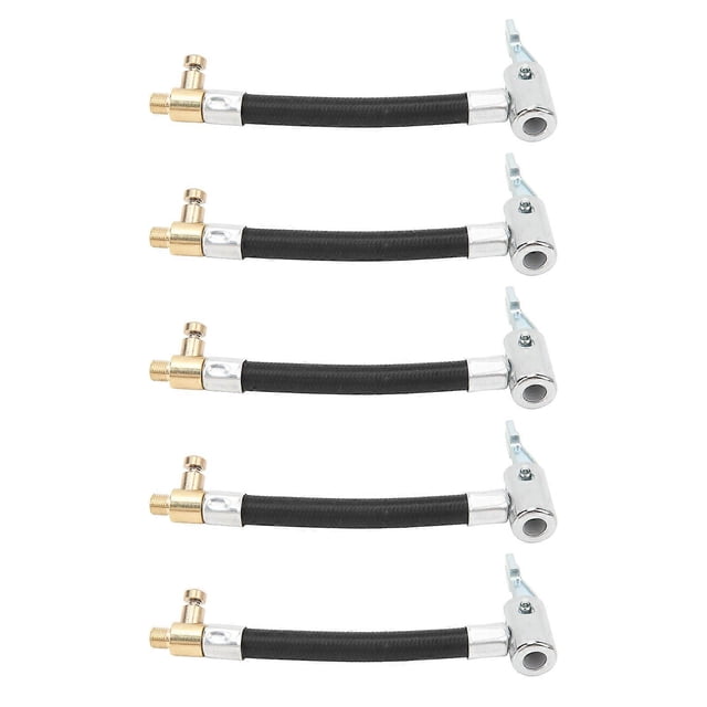 5PCS Car Tire Inflator Hose Quick Inflation Universal Air Pump Extension Tube for Car Motorcycle Bicycle