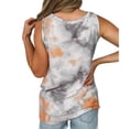 thumbnail image 3 of Camiseta sin mangas Mujer Cuello redondo Top Printed Twisted Vest, Gris, S Scienceny AP001690-01, 3 of 5