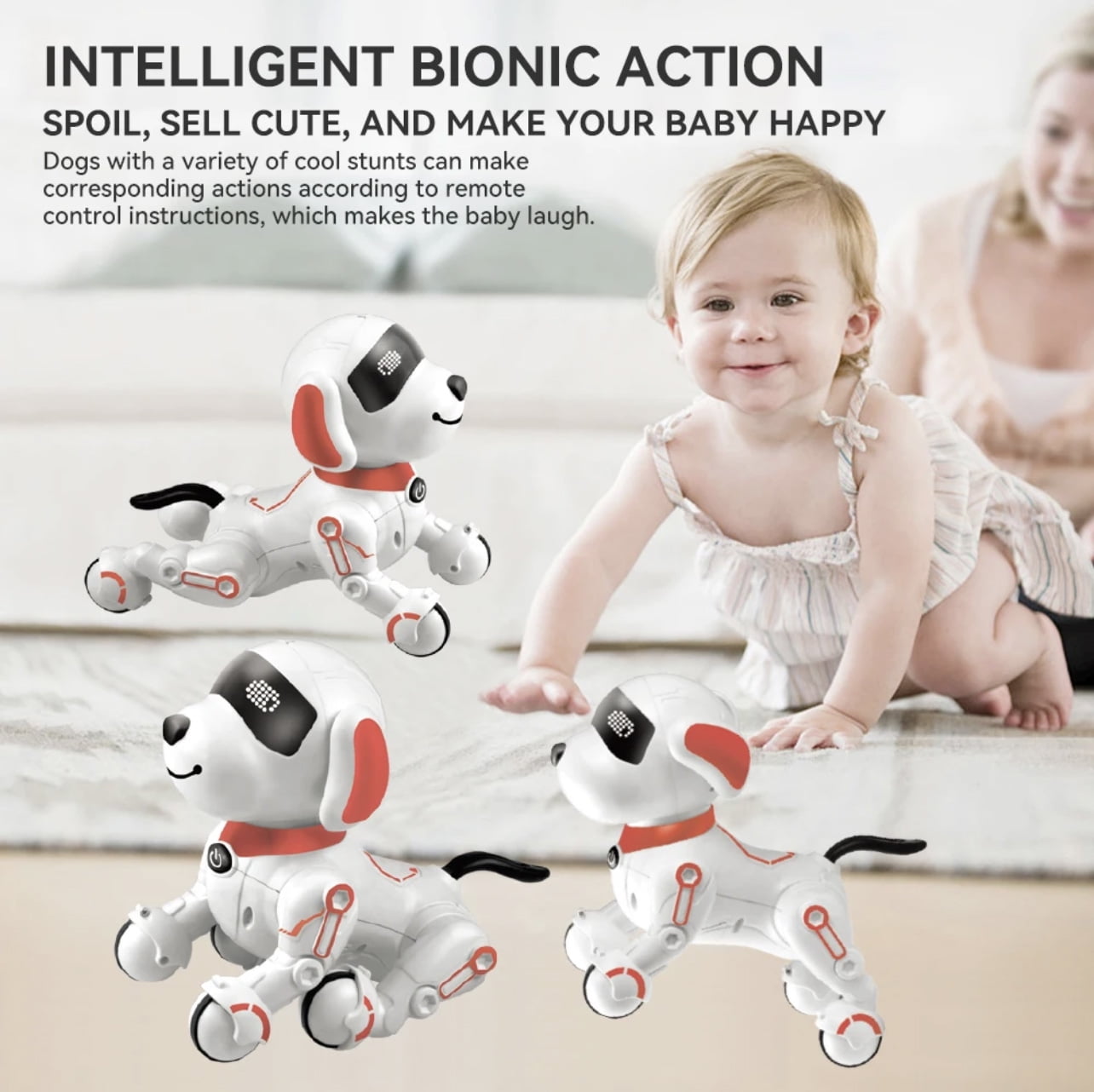 Inteleget Dog Smart Robot Dog Programmable, Orange