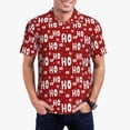 thumbnail image 1 of Fotbe Ho-Ho-Ho Camiseta Polo de Golf para Hombre con Estampado – Camisa Deportiva Transpirable con Cuello Abotonado-Large, 1 of 6