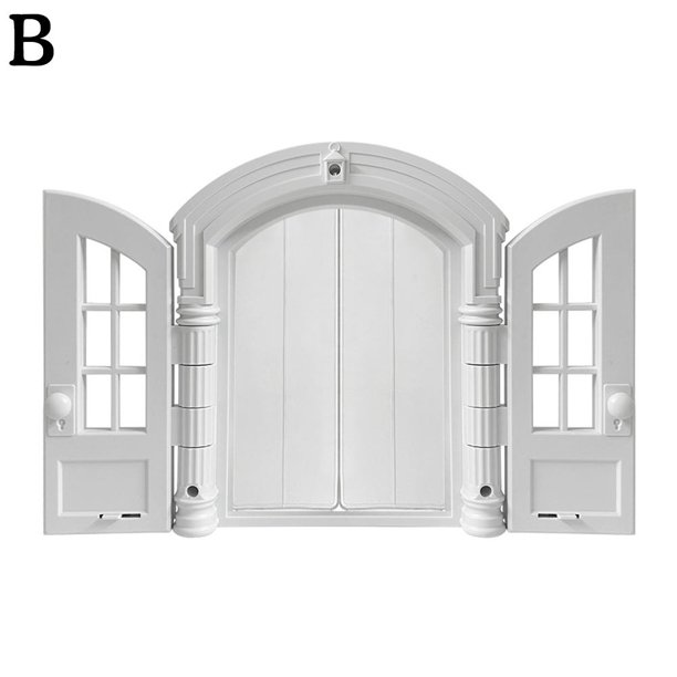 Nueva caseta para gatos, puerta para gatos, agujero para perros, sin solapa, tope de puerta, puerta para mascotas, estilo francés, entrada y salida libre para mascotas, puerta doble