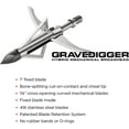 BLOODSPORT Gravedigger 4Blade Hunting Hybrid Mechanical Broadhead with
