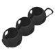 thumbnail image 2 of Portapelotas de golf con gancho y tres agujeros para entrenamiento y ejercicio al aire libre. negro, 2 of 9