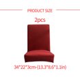 thumbnail image 2 of Moyic 2 piezas funda para silla de oficina funda protectora antiarrugas estilo Simple las cuatro estaciones funda elástica Multicolor para Hotel Decoración del hogar rojo Moyic HA012481-05, 2 of 6