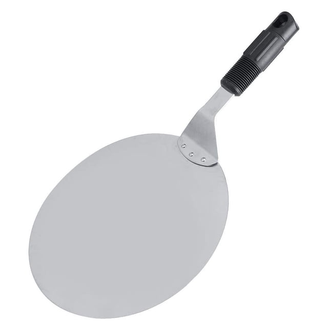 Bandeja de transferencia de pala redonda para pelar Pizza de acero inoxidable, herramienta para hornear en restaurante y cocina, 1 ud.