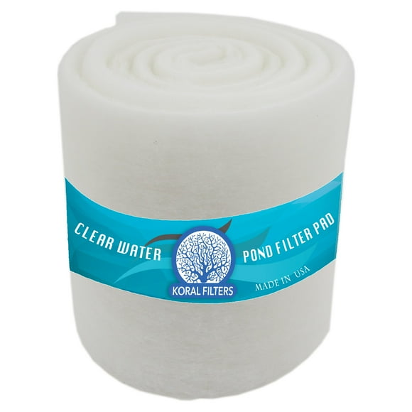 Premium Koi Pond Filter Media Roll - High-Efficiency Pond Filters for Outdoor Ponds, Reusable Fish Pond Filter Material, Made in USA (PRO - Dye-Free - 4ft)