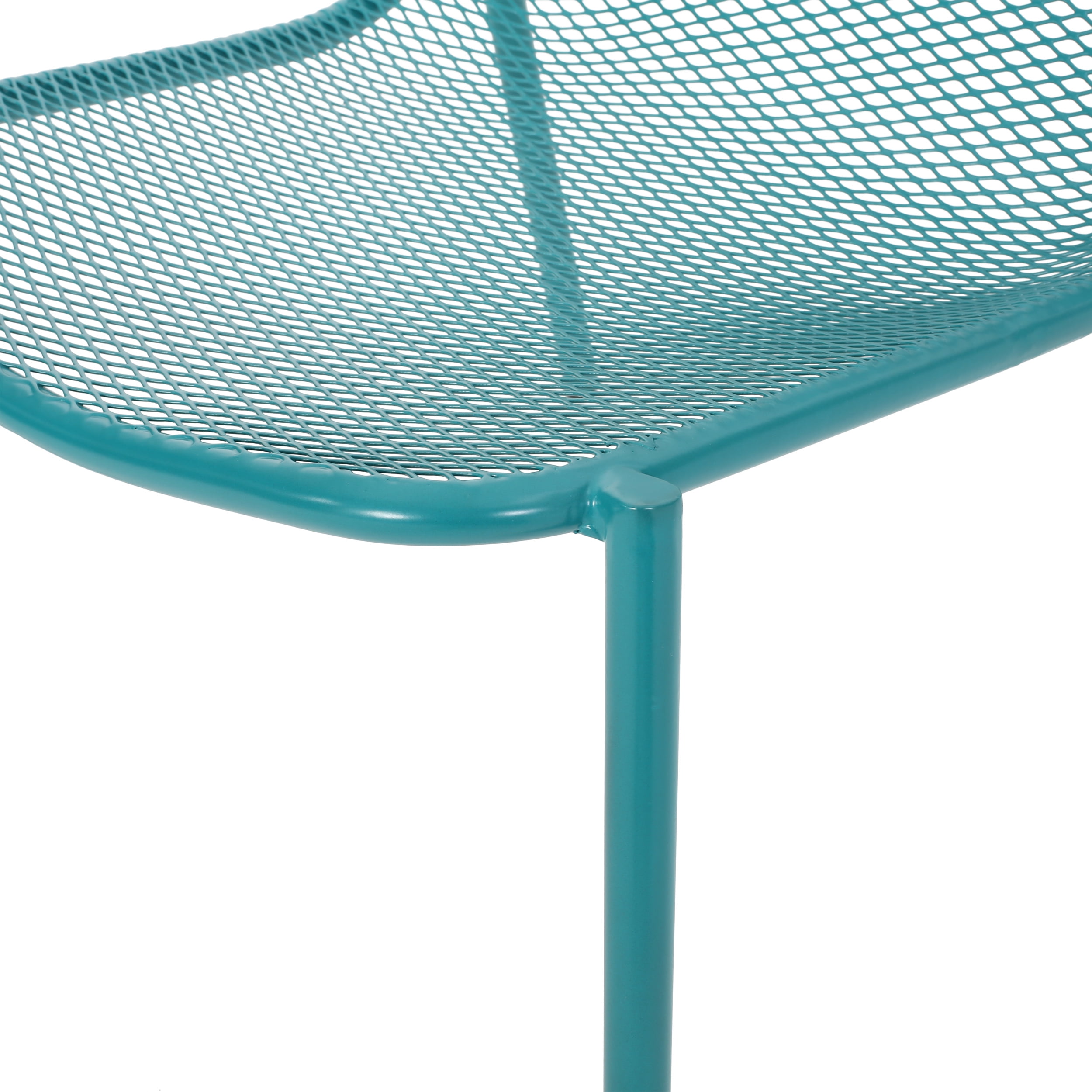 Sajan Outdoor Modern 2 Seater Chat Set, Matte Teal
