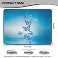 thumbnail image 7 of HUISEFOR Blue Butterfly Car Trunk Mat 29" x 39" Cargo Mat Rear Trunk Liner Anti-Scratch Cars Accessories Full Protection Universal Fit for Most Vehicle, 7 of 7