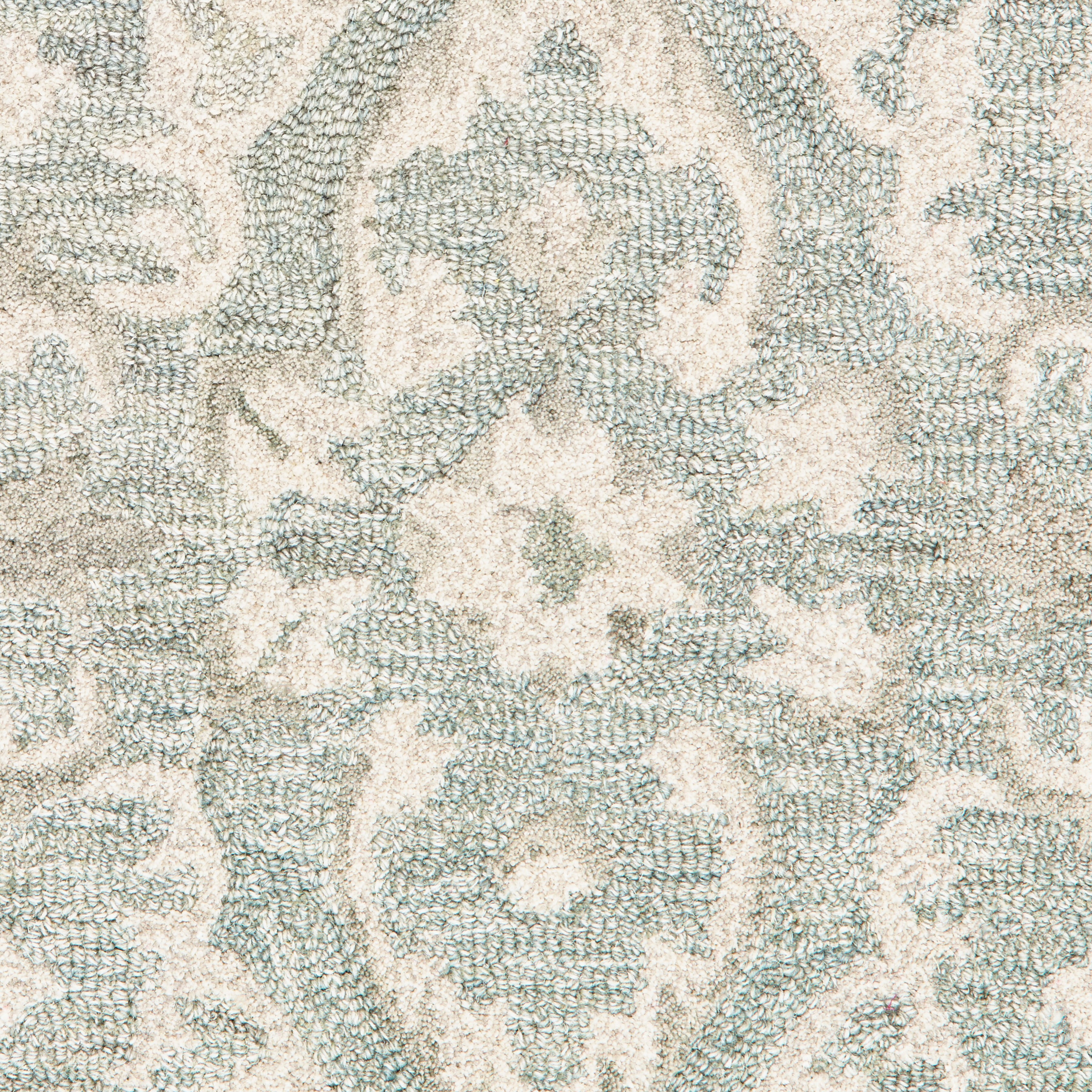 Ox Bay Epoch 5' x 7'9" Green/Ivory Medallion Hand-Tufted Wool Blend Indoor Area Rug