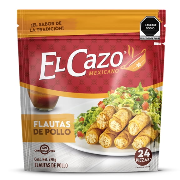 Flautas de pollo El Cazo 31 24 pzas 720 g