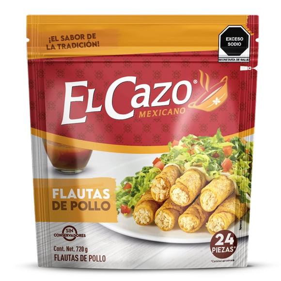 Flautas de pollo El Cazo 31 24 pzas 720 g