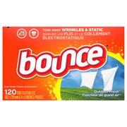(2 pack) (2 pack) Bounce Outdoor Fresh Scented Fabric Softener Dryer Sheets, 120 Count