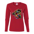 thumbnail image 3 of Dean Russo The Only Person Dog Lover Womens Graphic Long Sleeve T-Shirt, Red, X-Large, 3 of 6