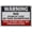 Warning Sign 1, variant on Warning Authorized Personnel Only Sign - 8"x12" Aluminum Tin Warning Sign for Home Outdoor Garden, Restricted Zone, Access Control