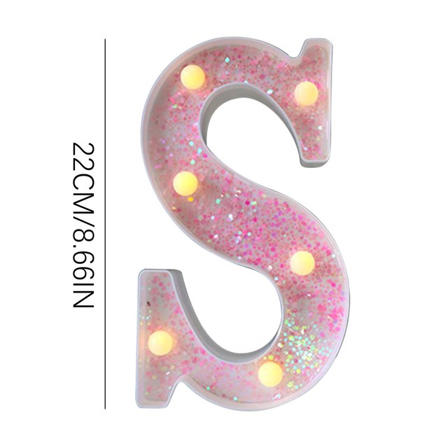 JilgTeok 5 Packs Colorful Light Up Letters LED Letter Lights for Proposal Statement Birthday Party Wedding Home Bar Decoration Scene Decorative Light Clearance