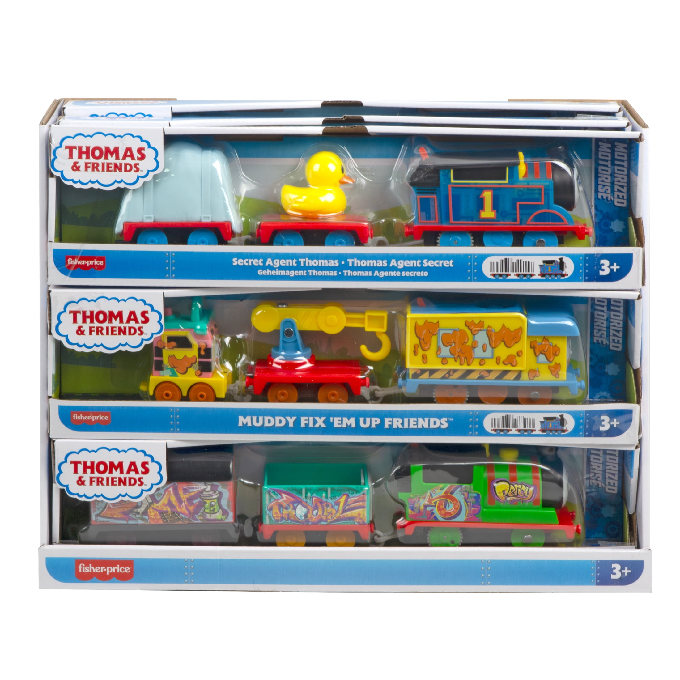 Thomas & Friends Motorized Battery-Powered Toy Train Play Vehicle Collection, Styles May Vary