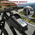 thumbnail image 2 of cyrico Bike Bag, Waterproof Bike Phone Front Frame Bag, EVA Hard Shell Top Tube Bag, Cycling Storage Pouch for Road Bike and MTB, Bike Accessories for Phones Under 7 Inches, 2 of 8