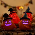thumbnail image 2 of luces LED de Halloween Jack-o-lantern, accesorios de decoración de calabaza para mesa interior y exterior, 2 of 5