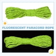 thumbnail image 4 of Uxcell Corde Paracorde Réfléchissante, Corde Paracorde Fluorescente pour Camping Randonnée Pêche Vert Fluorescent 98 Pieds, 4 of 7