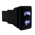 thumbnail image 3 of ECP-AUTOTEILE LED Light Bar/Driving Lights Dual Pushbutton Car Fog Switches w/Blue,Green Dual-Color 200 Series, Including Wiring Wire Harness Adapter,32.5mmx22mm,LED Light, DRL,Fog Lights etc, 3 of 3