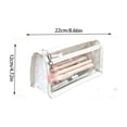 thumbnail image 3 of Double Layer Bow Pencil Pouch, Aesthetic Floral Pencil Case, Large Capacity Transparent PVC Stationery Pouch For Students, Travel Cosmetic Organizer 8.66x3.94in, Pink, 3 of 7