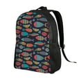 thumbnail image 2 of Balery Colorful Fish Mochila - Mochila Estilosa y Duradera para Laptop de 15 Pulgadas con Tela Oxford Impermeable, 2 of 8