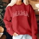 thumbnail image 4 of Penkiiy Mama Sweatshirt de manga larga Cheer Mom Shirt para Béisbol Fútbol Baile Baile Sport Suéter Top XL Rojo, 4 of 8