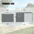 thumbnail image 3 of Unique Choice 8 x 10 FT Metal Outdoor Storage Shed with Window for Backyard and Patio, Metal Shed for Tool, Bike and Garden Storage, 3 of 7