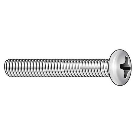 

ZoroSelect #8-32 x 3/4 in Phillips Round Machine Screw Zinc Plated Steel 100 PK