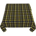 thumbnail image 5 of Square Tablecloth 60 x 60 Inch, Black Yellow Scottish Plaid Square Tablecloths Washable Table Cover Farmhouse Table Cover for Party, Wedding, Cocktail, Banquet, Festival, 5 of 8