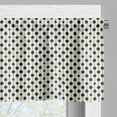 thumbnail image 3 of Ambesonne Abstract Valance Pack of 2, Dots in Row Grunge Art, 42"X12", Black and Ivory, 3 of 5
