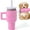 1 Pink, variant on Funny Tumbler with Handle Cup Dog Toys,Squeaky Dog Toys Interactive Fluff and Tuff Dog Toys for Small Dogs/Large Dogs/Medium Size Dog (1 Pink)