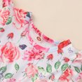 thumbnail image 4 of RXIRUCGD Plant Pattern Children's Flying Sleeves Breathable Cool Waist Dress( Red, Size:2 Years ), 4 of 8
