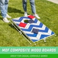 thumbnail image 7 of GoSports 3 x 2 ft Chevron Design Cornhole Game Set - Includes Two 3 x 2 ft Boards, 8 Bean Bags, and Carry Case, 7 of 7