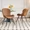Mocha Truffle, variant on 2-Piece Light Beige Ribbed Dining Chairs Soft Breathable Tech Cloth Upholstered Shell Shape Chairs with Sturdy Metal Legs Modern Accent Chairs for Dining Room Living Room Kitchen